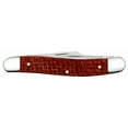 thumbnail image 3 of Case Knives Dark Red Burlap Micarta - Sm Medium Stockman, 3 of 4