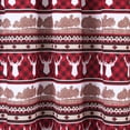 thumbnail image 5 of GlowSol Christmas Reindeer Plaid Farmhouse Home Decor Short Tier Curtains for Kitchen Cafe Bathroom Window Curtains, Red, 30 Inch Length, 5 of 7
