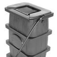 thumbnail image 3 of FCMP Outdoor WG4000-GRY Home Outdoor Wood Grain Rain Water Catcher Barrel, 3 of 12