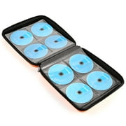 alavisxf xx 192-Capacity EVA DVD Portable Zipper Holder Disc Storage Organizer Wallet, Orange