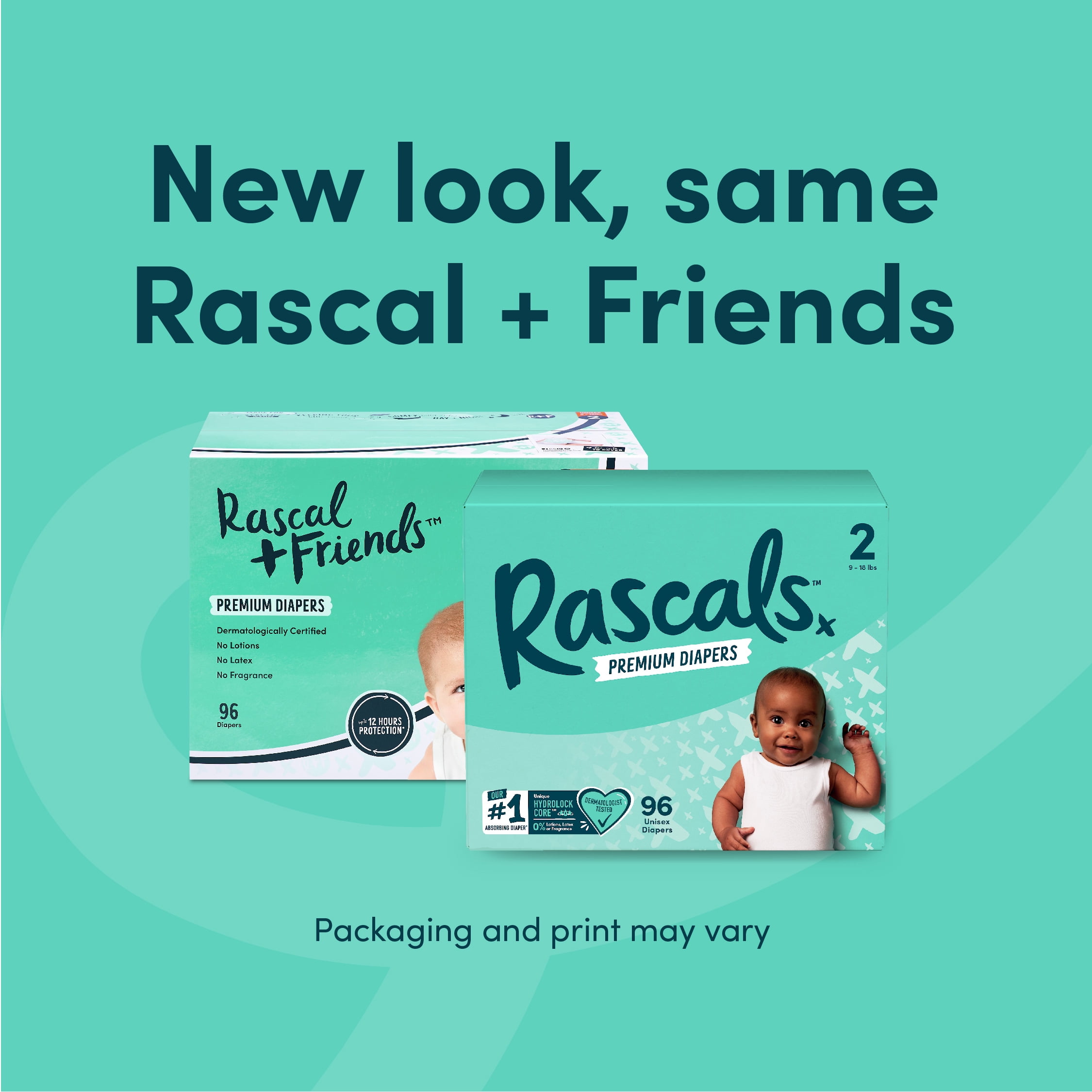 Rascals Premium CoComelon Absorbent Baby Diapers Size 4, 148 Count