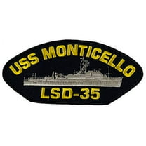 USS Monticello LSD-35 Ship Patch - Great Color - Veteran Owned Business