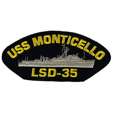 USS Monticello LSD-35 Ship Patch - Great Color - Veteran Owned Business