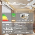 thumbnail image 2 of Ventilador de techo FANSHAIN 107 cm con luz y control remoto, 2 of 7
