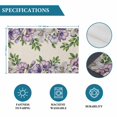thumbnail image 6 of Purple Flowers Placemats Set of 4, Spring Leaves Floral Plants Beige Placemats for Dining Table, Place Mats for Kitchen Tabletop, Waterproof Wipeable Dining Table Mats Set, 6 of 9