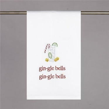 Peking Handicraft 04TG226WC 16 x 25 in. Gin-Gle Bells Kitchen Towel - Pack of 4