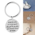 thumbnail image 4 of Naierhg You Are My Person Letter Carving Round Pendant Key Ring Friendship Gift Keychain, 4 of 8