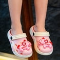 thumbnail image 3 of Kids' Boys Girls LED Light up Clogs Cute Cartoon Slippers Toddlers Slip on Indoor Outdoor Beach Sandals Non Slip Slides 7 Toddler, 3 of 8