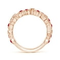 thumbnail image 2 of ANGARA Natural Nature Inspired Round Ruby & Diamond Vine Ring in 14K Rose Gold for Women (Size-1.8mm) | July Birthstone, Birthday, Anniversary, Jewelry Gift for Women | Natural Ruby Ring, 2 of 10