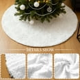 thumbnail image 6 of Sanmadrola Christmas Tree Skirt White Plush Skirts Large Christmas Decorations Indoor Xmas Ornaments Holiday Decor for Home Party Holiday Decorations, 30in, 6 of 10