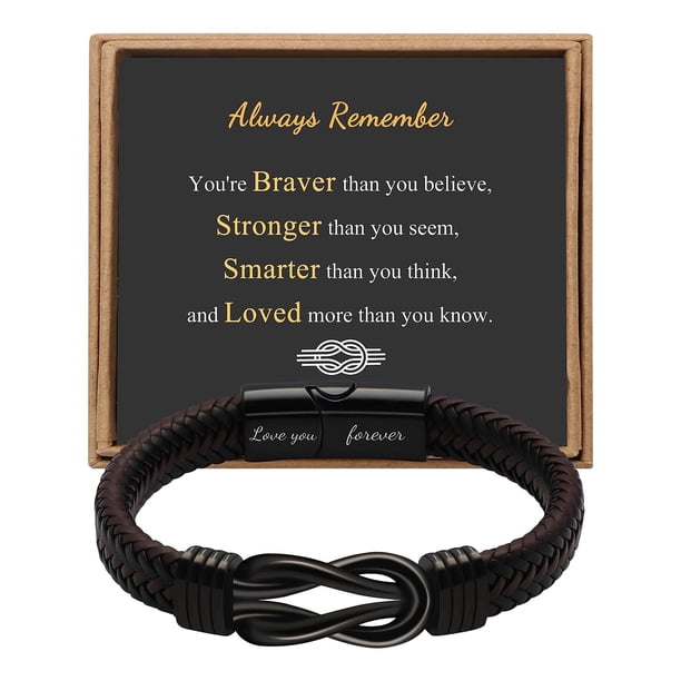 Nueva pulsera de cuero de acero inoxidable Pulsera magnética de acero inoxidable para hombres
