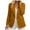 Yellow, variant on felwors Women's Single Button Suit Autumn Long Sleeved Solid Color Small Suit Jacket White, XL