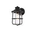 thumbnail image 3 of Elegant Lighting Huxley 7 Inch Outdoor Wall Sconce In Black, 3 of 8