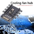 thumbnail image 4 of Splitter Cooling Fan Hub PC SATA 1 a 8 3Pin 12V Toma de corriente Adaptador PCB, 4 of 4