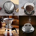 thumbnail image 4 of <p>Cone Coffee Filter, Coffee Filter, Stainless Steel Coffee Filter 304 Stainless Steel Coffee Infuse Coffee Tools For Kitchen Coffee Accessories Cafe</p>, 4 of 7