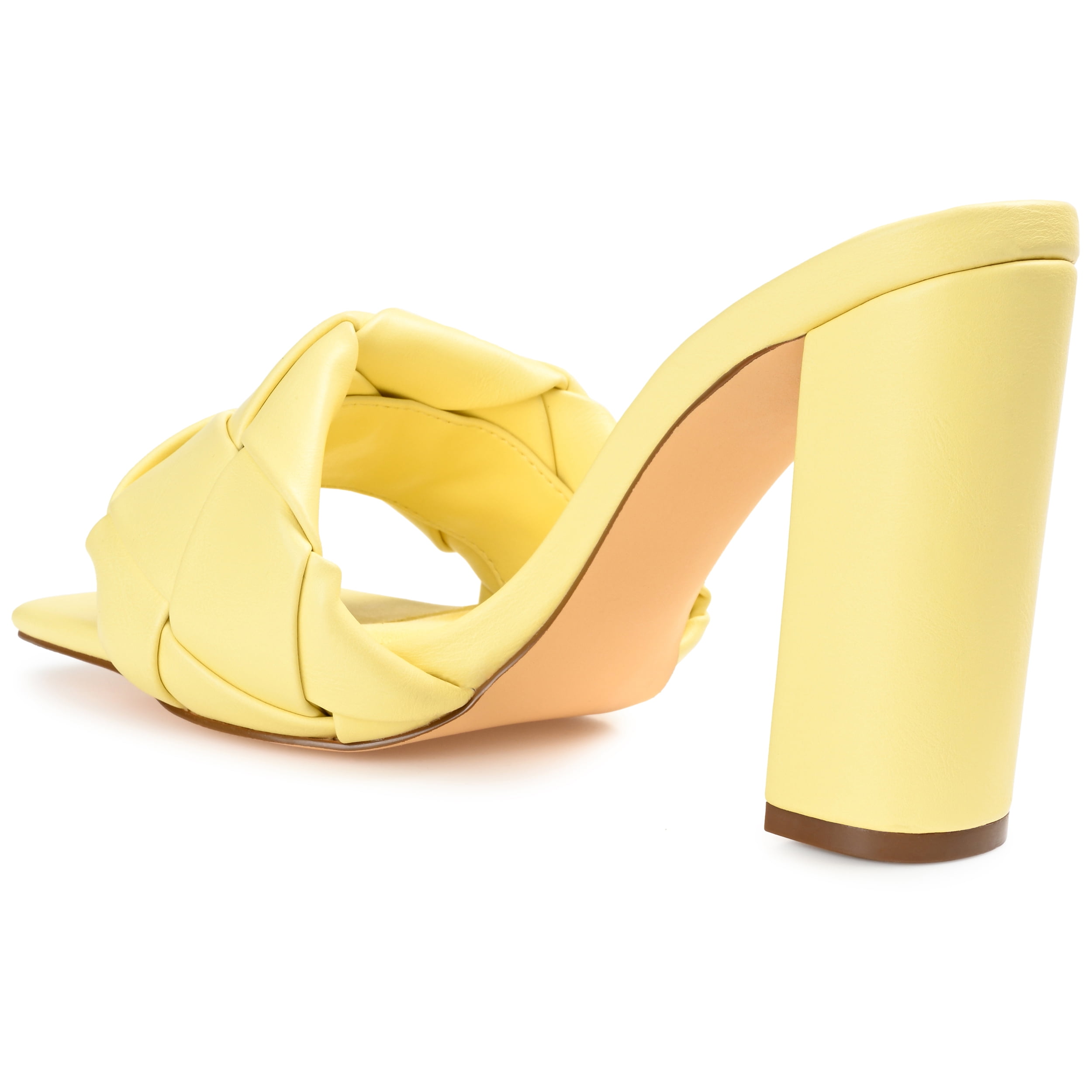 Journee Womens Maysie Open Square Toe Block Heel Sandals