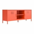 thumbnail image 4 of Novogratz Cache Metal Locker-Style TV Stand for TVs up to 65", Orange, 4 of 14