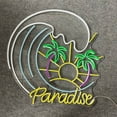 thumbnail image 2 of Handmadetneonsign Paradise Neon Sign, Palm Tree Beach Wall Art Decor, Beach Led Sign, Beach Lover Room Wall Decor, 2 of 5