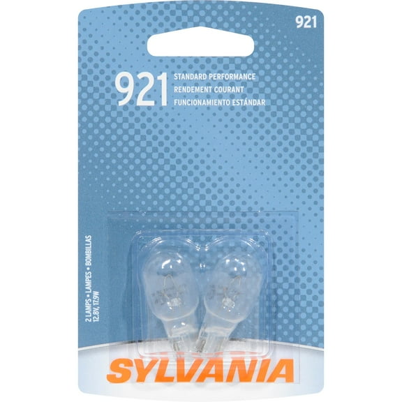 Sylvania 921 Basic Miniature Bulb Clear Halogen Automotive Bulb 2 Pack