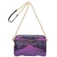 thumbnail image 2 of FORMRS Women Crossbody Purse with Chain Strap Vegan Leather Shoulder Handbag, Black Neon Road, 2 of 7