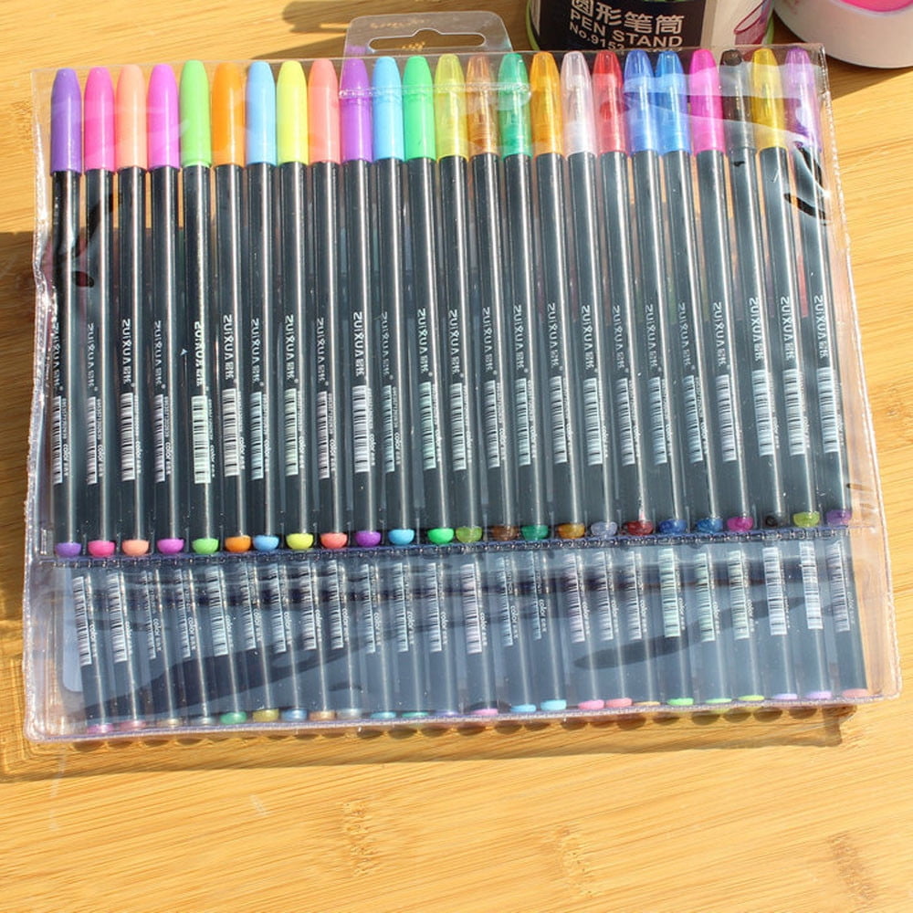 Xheghe ZuiXua 48 Colors Gel Pens Set - Vibrant Glitter Pens for Art Projects, DIY Crafts & Creative Writing