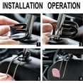 thumbnail image 3 of Universal Bling Car Accessories Seat Back Hook,2PCS (Pink), 3 of 5