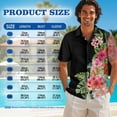 thumbnail image 6 of Uorisanigo Hawaiian Flower Couples' Outfits Husban and Wife Clothing Short Sleeve Shirt for Men Light Beach Shirts and Women's Summer Dress Tank Patchwork Hawaiian Party Sundress, 6 of 8