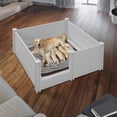 thumbnail image 4 of SmithBuilt 48" x 48" x 18" Whelping Box for Dogs and Puppies, Heavy Duty Whelping Pen and Birthing Box with Rails, Gray, 4 of 8