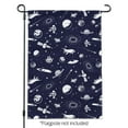 thumbnail image 2 of Space Pattern with Stars Planets Aliens Astronauts Spaceships Dogs Garden Yard Flag, 2 of 3