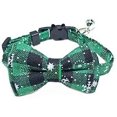 thumbnail image 1 of Collar con lazo para gato, pajarita, hebilla de seguridad a cuadros con campana, Collar de Navidad para Chihuahua, Accesorios ajustables para perros y mascotas, 1 of 4