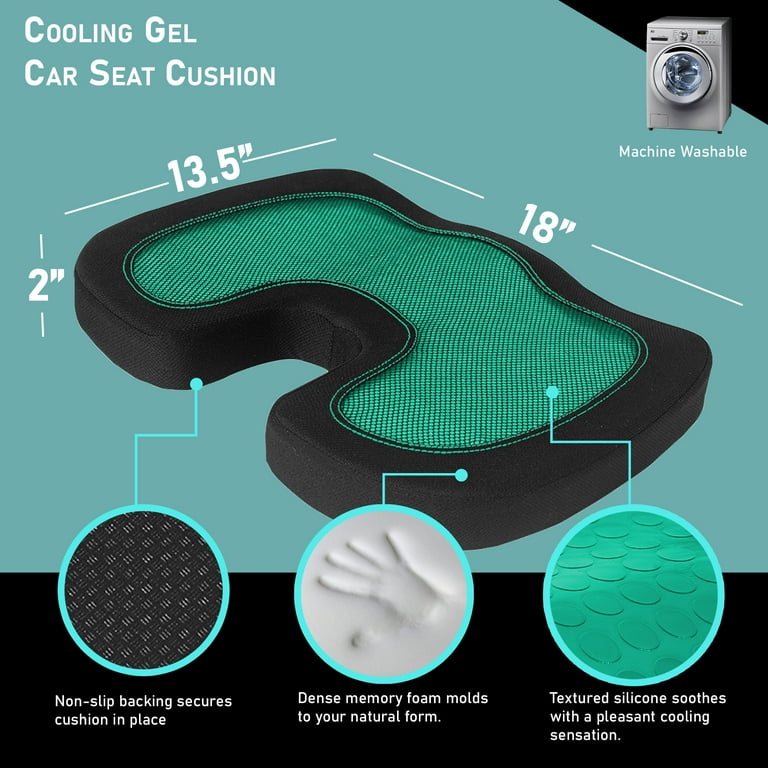 Gel Seat Cushion Universal Seat Silicone Breathable For Car Office