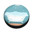 thumbnail image 3 of Balery Bathtub With Soap Bubblestire Cover Waterproof Dust-Proof, Universal Spare Wheel Tire Cover For Trailer, Rv, Suv Truck And Vehicle Camper Accessories-15 Inch, 3 of 9