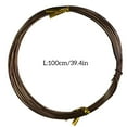 thumbnail image 2 of Craft Wires DIY Handicrafts Braided Thread and Glossy Good Flexibility Durable Shiny Jewelry Lines Exquisite Design for Sculpturing Coffee, 2 of 5