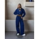 thumbnail image 4 of Conjunto Deportivo Informal de 2 Piezas para Mujer, Sudadera con Capucha y Pantalón Deportivo, Ideal para Viajes y Aeropuertos. Conjuntos de Estar por Casa. Azul M, 4 of 8