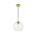 thumbnail image 3 of Baxter 1 Light Brass Pendant With Clear Glass, 3 of 3