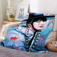 thumbnail image 3 of Manta Coreana Idol BTS Impresa Franela Estrella Suave Bangtan Boys Dormitorio Sofá Cama Decoración Moda Ventilador Regalo 11, 3 of 3