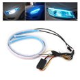 thumbnail image 4 of Tira de Luz LED Flexible para Automóvil Tira de Luz de Lámpara de Señal de  Lámpara de Señal de LED de Flujo Dinámico Luz de Circulación Diurna Azul Hielo Amarillo ANGGREK Otros, 4 of 8