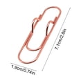 thumbnail image 3 of ZZkhGO Multi-Purpose Metal Pen Clip, Notebook Pen Stand Office Stationery Accessory, Portable Paperclip Multi Functional Pen Buckle for Desk Organizer, Pink, 3 of 6