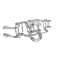 thumbnail image 7 of 1pc Metal Hair Claws Hair Clips Hair Barrettes for Women Silver Tone 4.37''x2.20''x1.18'', 7 of 7