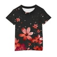 thumbnail image 6 of HomeGardon Girls Shirts Size 10-12,Shirts for Girls Toddler Kids Boys Girls Print T-shirt Fashion Cute Round Neck Short Sleeve Tshirt,110-170, 6 of 6