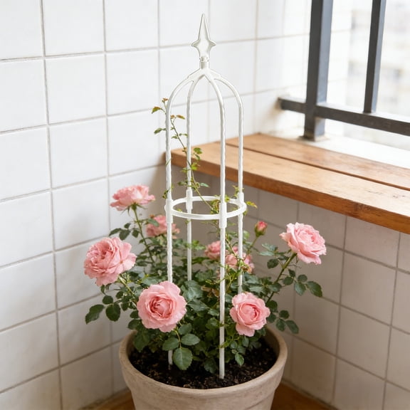 Upgraded Climbing Vines Flower Trellises Fiberglass Plants Climbing Bracket Outdoor Courtyard Balcony Climbing Flower Rack Can Be Assembled With Increased Height J