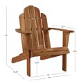 thumbnail image 4 of Linon Adirondack Sturdy Solid Acacia Wood Outdoor Chair in Acorn Brown Stain, 4 of 13