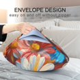 thumbnail image 4 of Yayeee Pillowcase King Size Set of 2 Satin Wrinkle Resistant Pillow Case, Vibrant Floral, 4 of 8