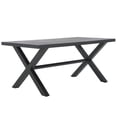 thumbnail image 3 of Safavieh Core Modern Aluminum Outdoor Dining Table, Black, 3 of 9