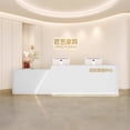 thumbnail image 3 of Beauty Salon Reception Desks Office Luxury Front Small Console Table Reception Desks Podium Silla De Escritorio Bar Furniture My Lux Decor Round, 3 of 7