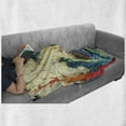 thumbnail image 6 of Fantasy Soft Flannel Fleece Throw Blanket, Fictional Forest with Stereoscope Trees Dimensional Vibrant Colored Depth Image, Cozy Plush for Indoor and Outdoor Use, 60" x 80", Multicolor, by Ambesonne, 6 of 6