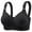 Black, variant on T Shirt Bras For Women Gathering Lifting V Neck Sports Breathable Cup Basic Sleeping Bras
