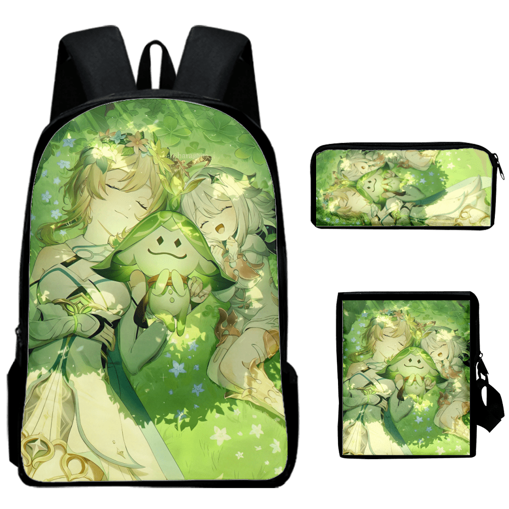 Genshin Impact Teen Cartoon Backpack Travel Bag Kids Backpack Kids