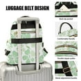 thumbnail image 3 of FORMRS Mini Backpack Purse for Women Quilted Travel Daypack Casual Shoulder Bag, Green Floral, 3 of 7