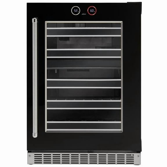 Silhouette Reserve Series 37 Bottle Built in Wine Cooler, Black
